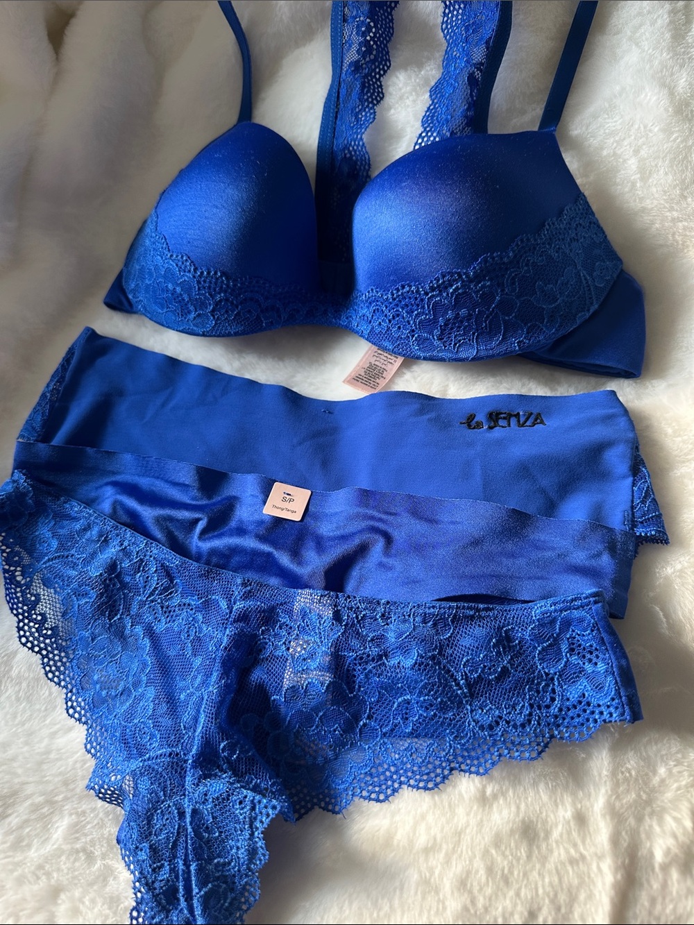 Matching blue set